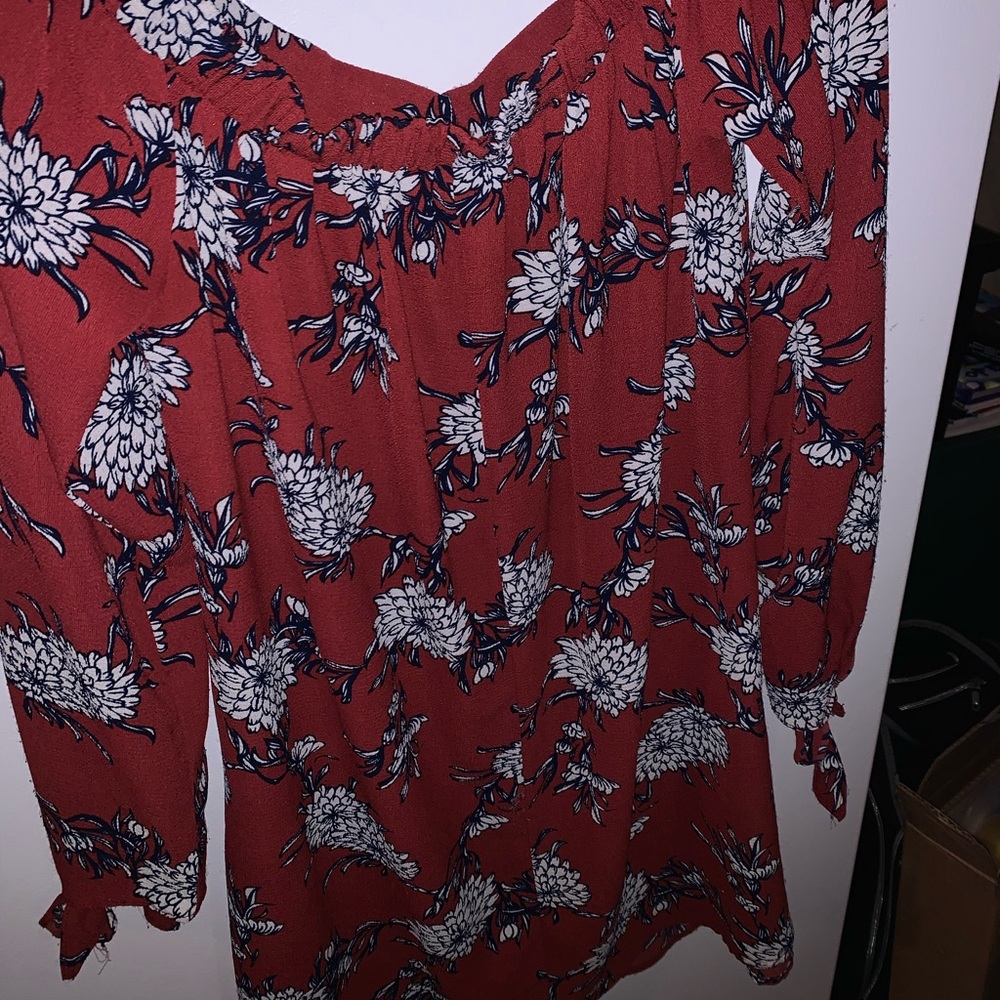 Floral long sleeve dress